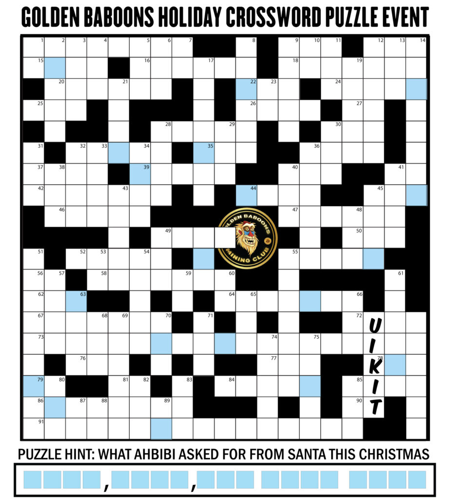 Word Search GOLDEN BABOONS RASCALS Word Search GOLDEN BABOONS RASCALS